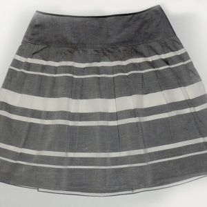 Ann Taylor - Charcoal and White Skirt